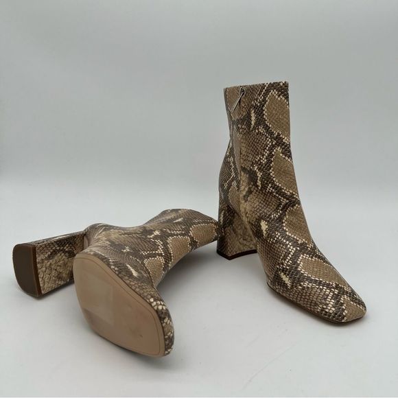 New! SAM EDELMAN Women’s Codie Snakeskin-Embossed Ankle Boots Size 9 - Picture 4 of 14